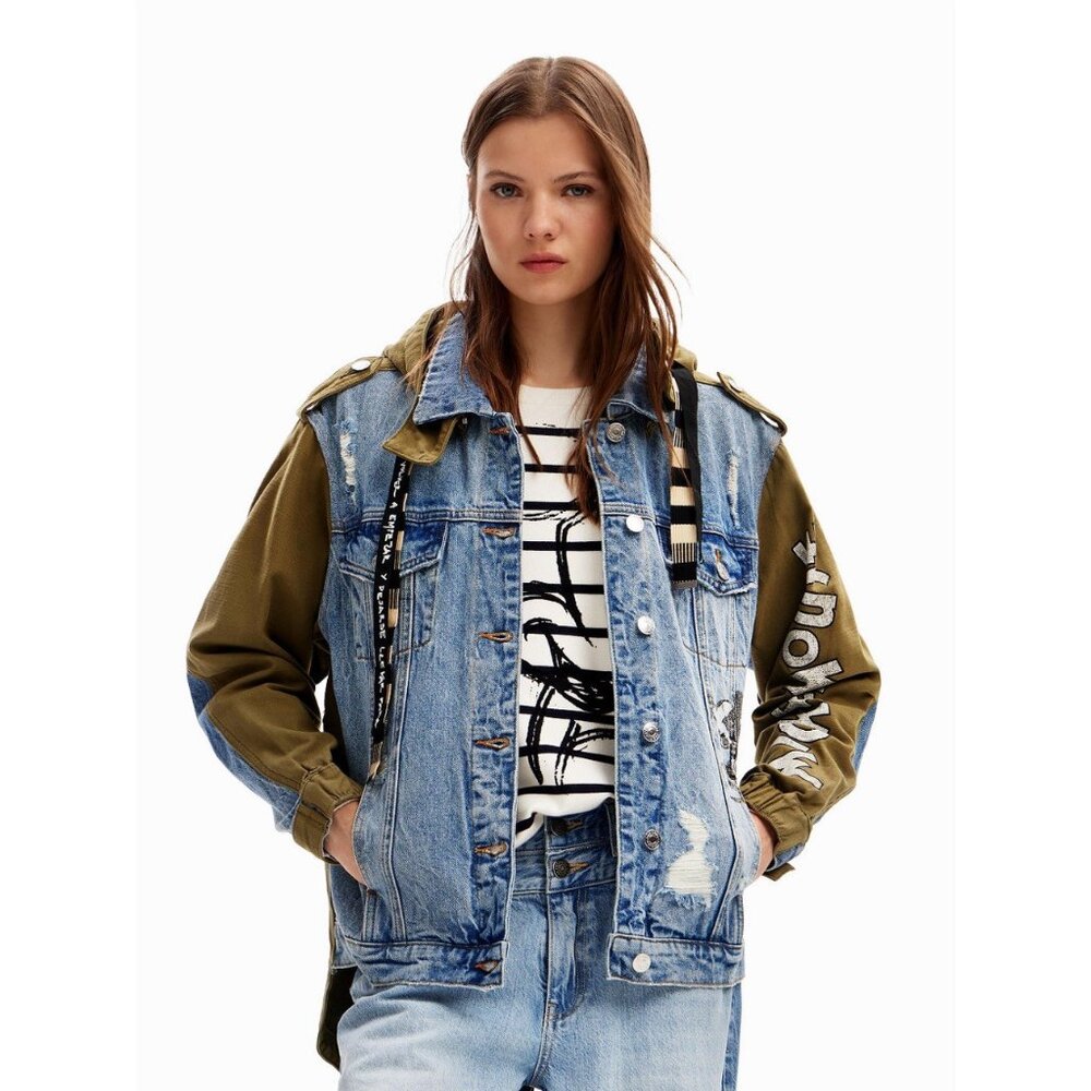 Desigual Women's Disney's Mick Mouse parka jacket